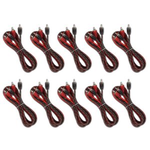 DS18 RCA-6FT.10PK 6 ft Ultra Flex 100% OFC RCA Cable Wire – 10-Pack