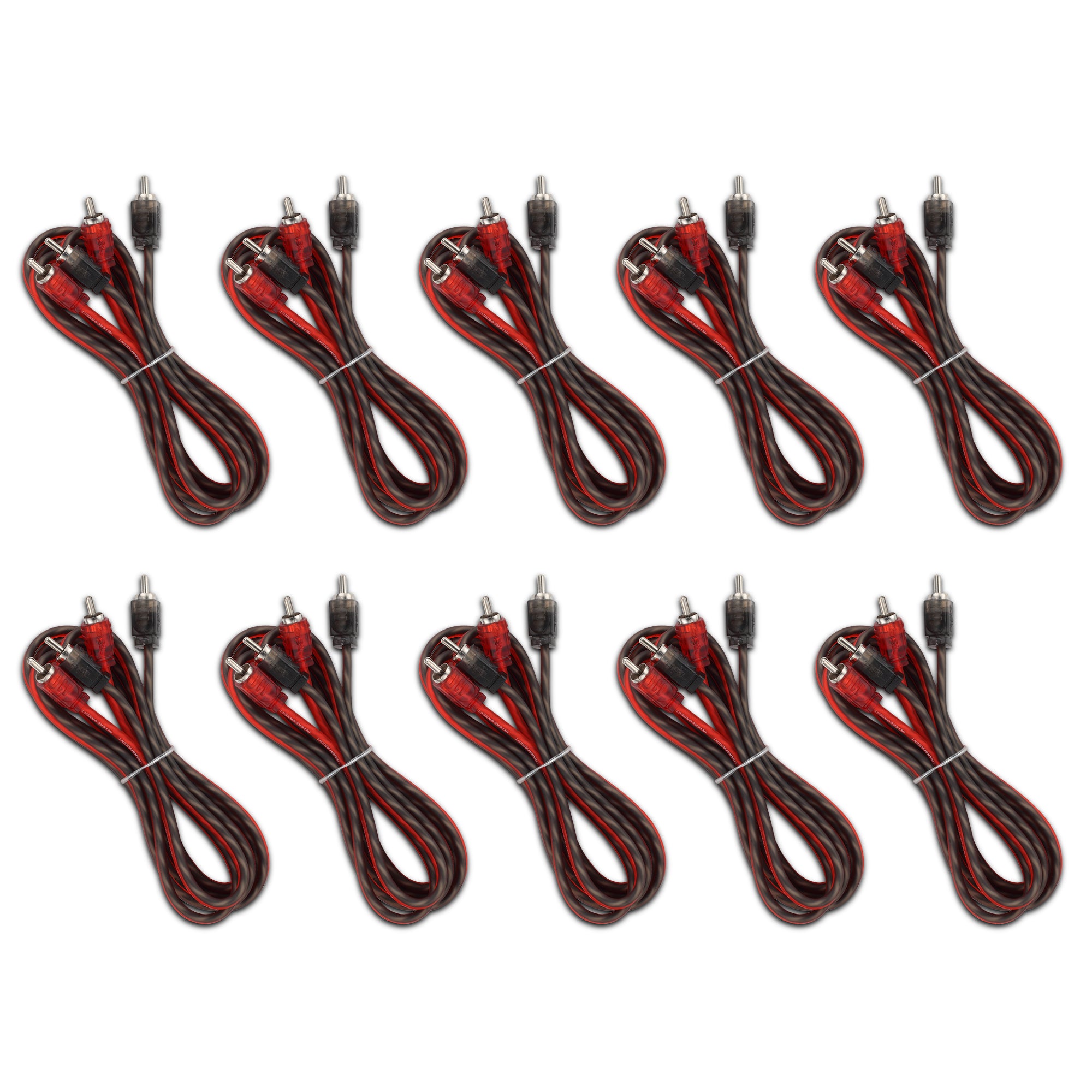 DS18 RCA-6FT.10PK 6 ft Ultra Flex 100% OFC RCA Cable Wire – 10-Pack