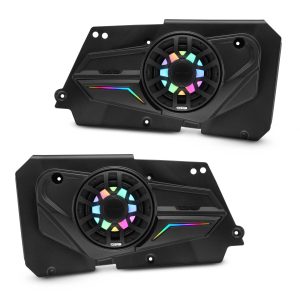 DS18 RZR-BD6LD Polaris RZR-XP 2014-2023 Rear Door Panels Loaded with NXL-iQ 6.5" Coaxial Speakers with Digital LED Lighting