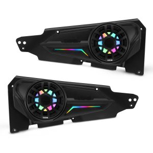 DS18 RZR-FD6LD Polaris Front Door Panels Loaded with 6.5" NXL-iQ Coaxial Speakers for RZR-XP Models (2014-2023)