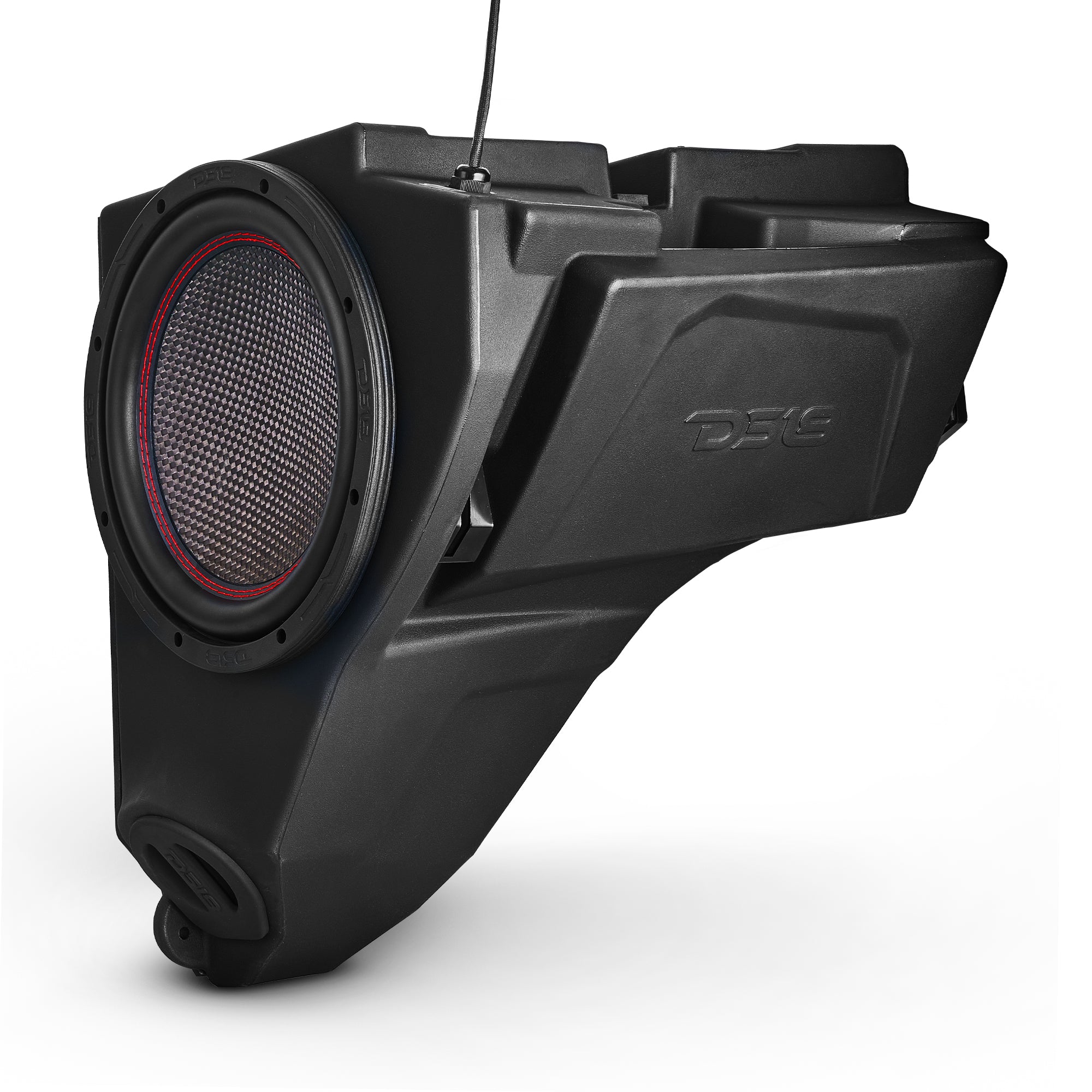 DS18 RZR-GBSUB10LD Polaris RZR Glove Box 10" Subwoofer Enclosure 1200 Watts Carbon Fiber Subwoofer