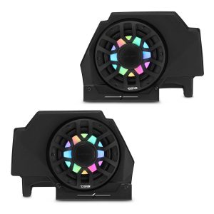 DS18 RZR-PRORP6LD Polaris RZR-PRO 2020-2024 Rear Speaker Pods Loaded with NXL-iQ 6.5" Coaxial Speakers with Digital LED Lighting