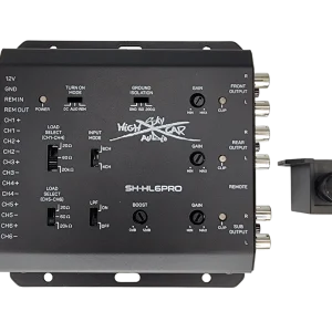 Sky High Car Audio 6 Channel Hi To Low Converter with Remote Bass Control