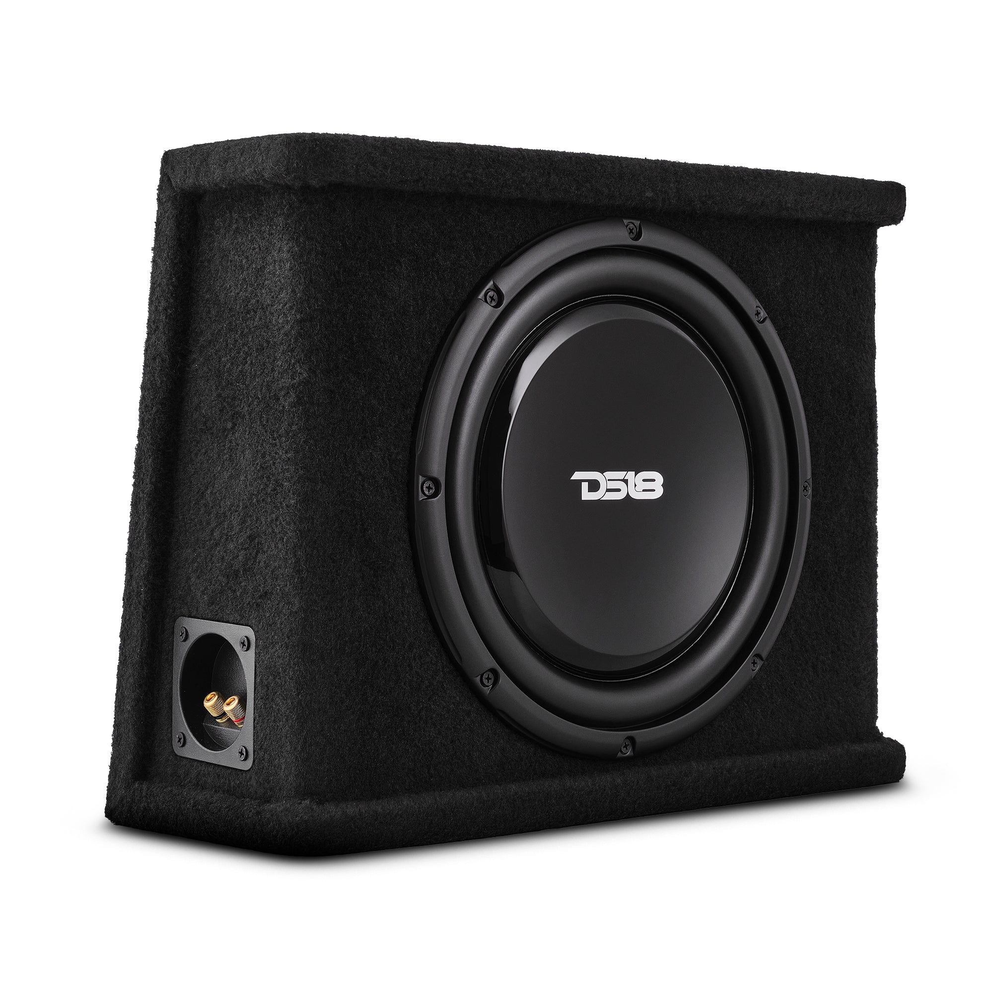 DS18 SB12 12" Loaded Shallow Subwoofer Enclosure 350 Watts Rms @ 2 ohm