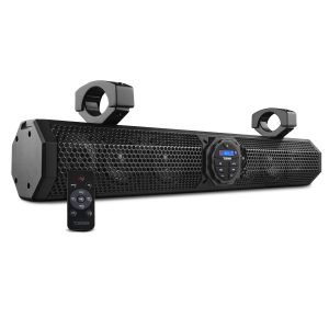 DS18 SB24BTX 24" Marine Sound Bar Speaker System, 6 Speakers 600 Watts, Bluetooth® v5.0, Rotating Control Panel