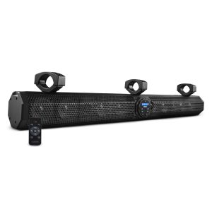 DS18 SB37BTX 37" Marine Sound Bar Speaker System, 10 Speakers 1200 Watts, Bluetooth® v5.0, Rotating Control Panel