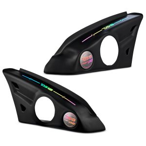DS18 SLG-AR6V2 Polaris Slingshot Arm Rest Empty Enclosure With Digital Led Lights fits 2 x 6.5" Speakers | 2015 - Current