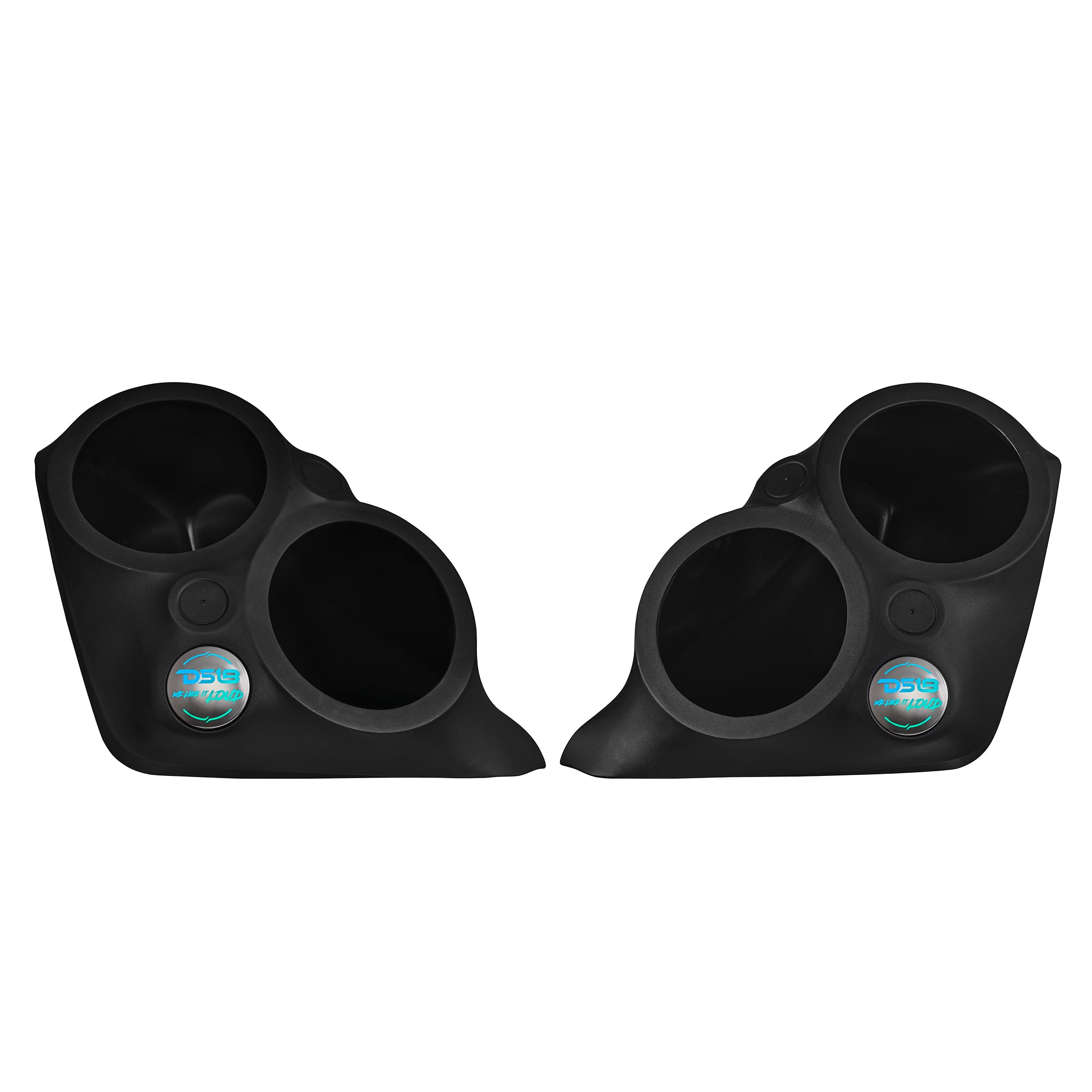 DS18 SLG-F82 Polaris Slingshot Front Fender Dual 8" Speaker Pods With Digital LED Lighting