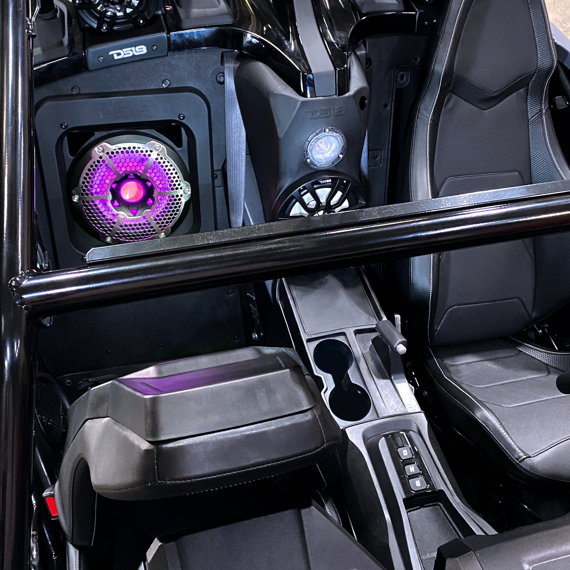 DS18 SLG-RSUB10XL Polaris Slingshot Rear Sealed 10" Subwoofer Enclosure | Fits Either Passenger or Driver Side | 2015 - Current