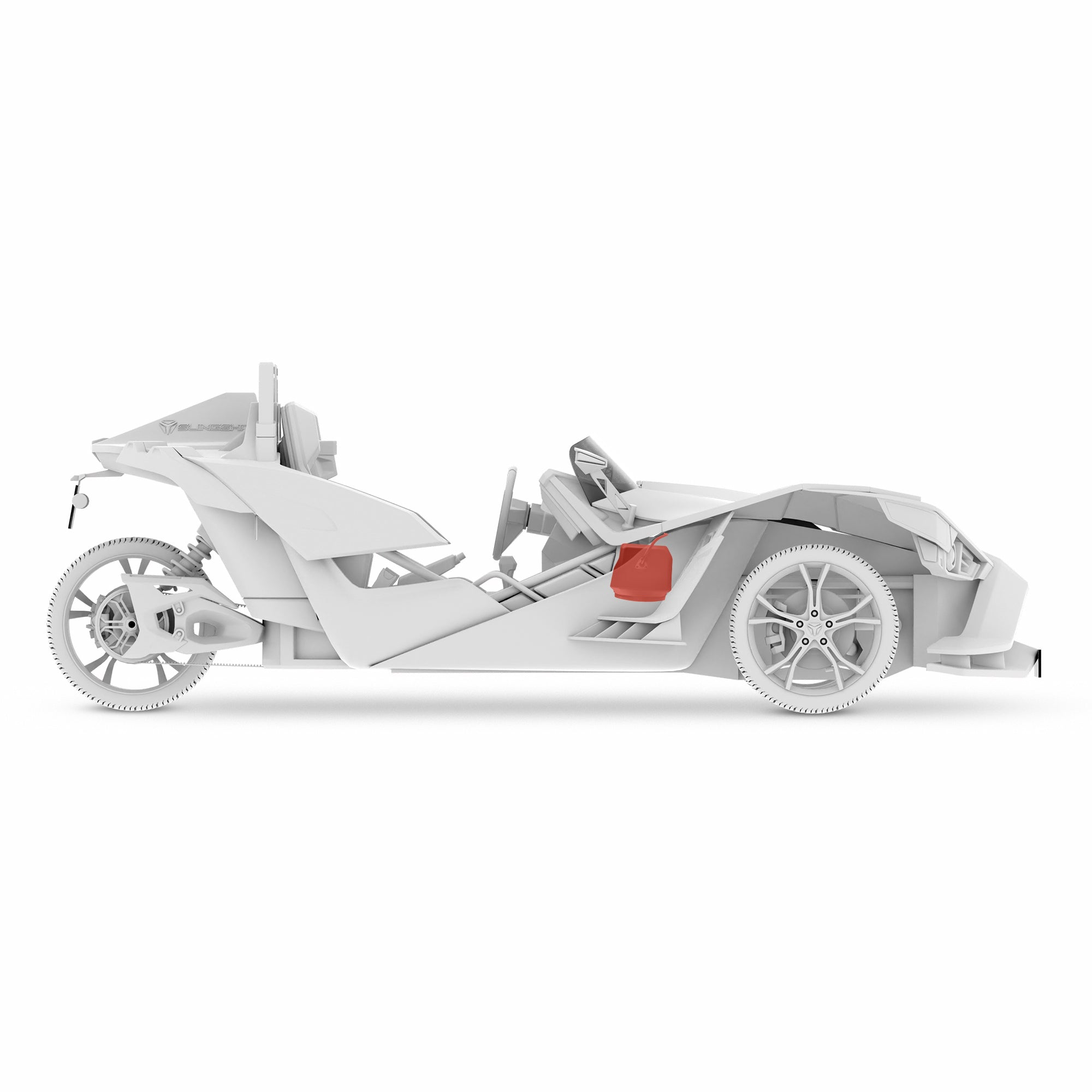 DS18 SLG-UDSD6LD Polaris Slingshot Under Dash Enclosure Loaded | 2 x ZR6.4D Subwoofers | 2015 - 2019