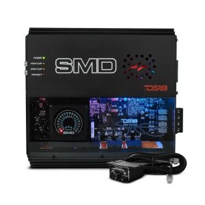 DS18 SMD-200.4AB SMD 4-Channel Class AB Amplifier with VM-1 Voltmeter and Digital LED Lights 4 x 200W at 2-ohm - Steve Meade Designs