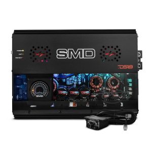 DS18 SMD-3000.1D SMD Monoblock Amplifier with VM-1 Voltmeter and Digital LED Lights 3000W RMS at 1-ohm - Steve Meade Designs
