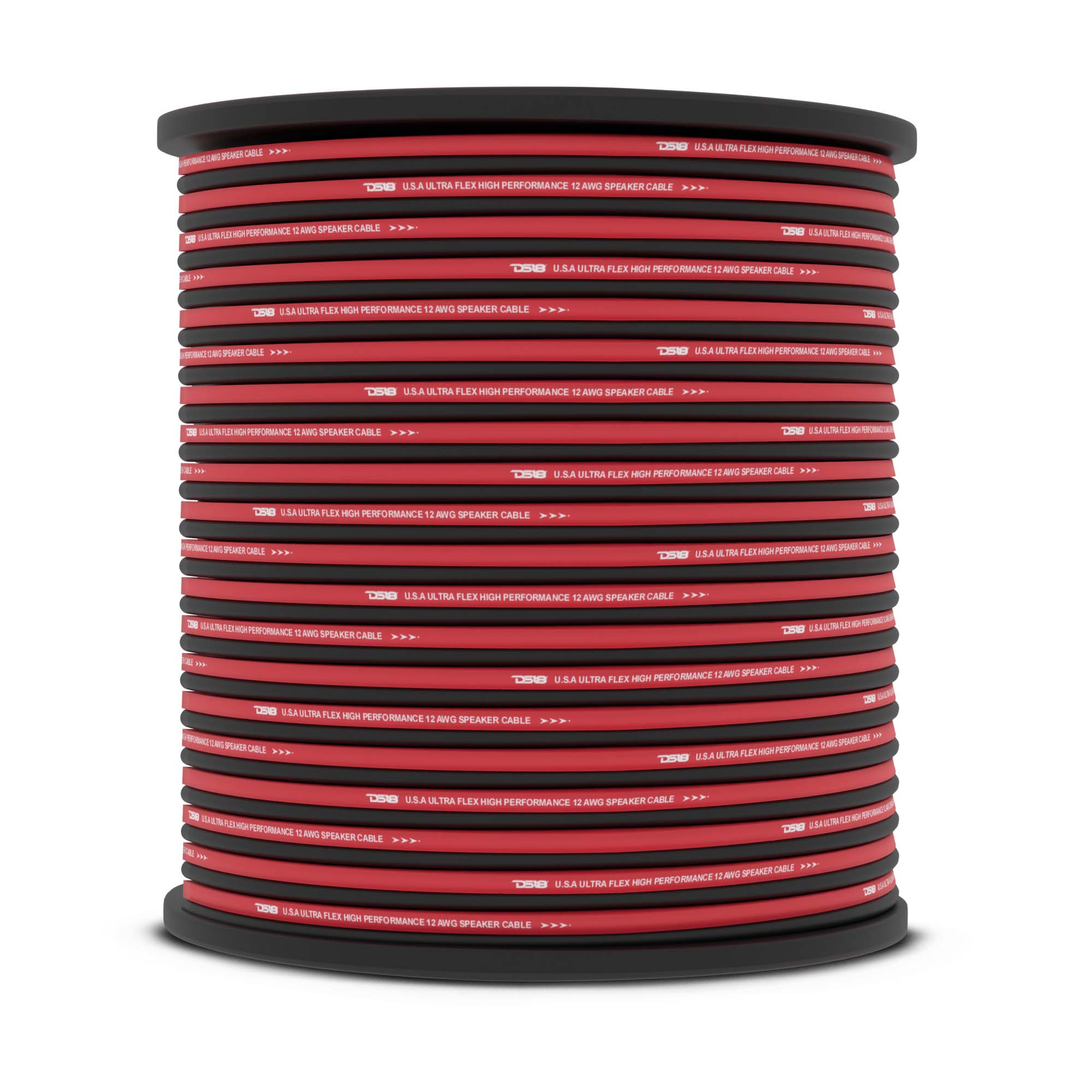 DS18 SW-12GA-500RB 12-GA Speaker Wire 500 Feet - Red