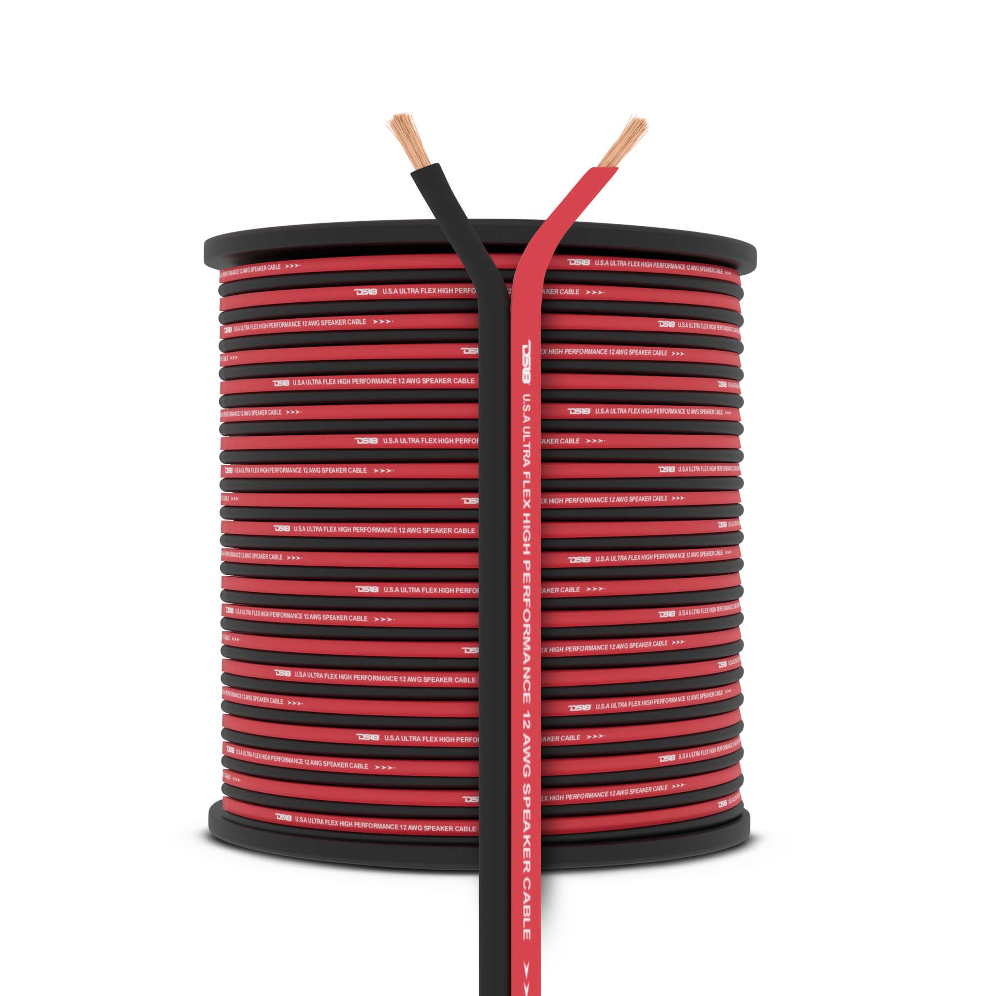 DS18 SW-12GA-500RB 12-GA Speaker Wire 500 Feet - Red
