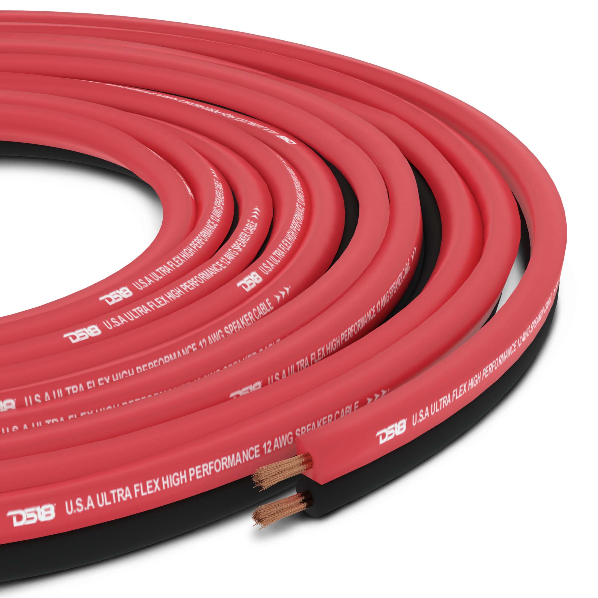 DS18 SW-12GA-500RB 12-GA Speaker Wire 500 Feet - Red
