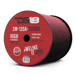 DS18 SW-12GA-500RB 12-GA Speaker Wire 500 Feet - Red