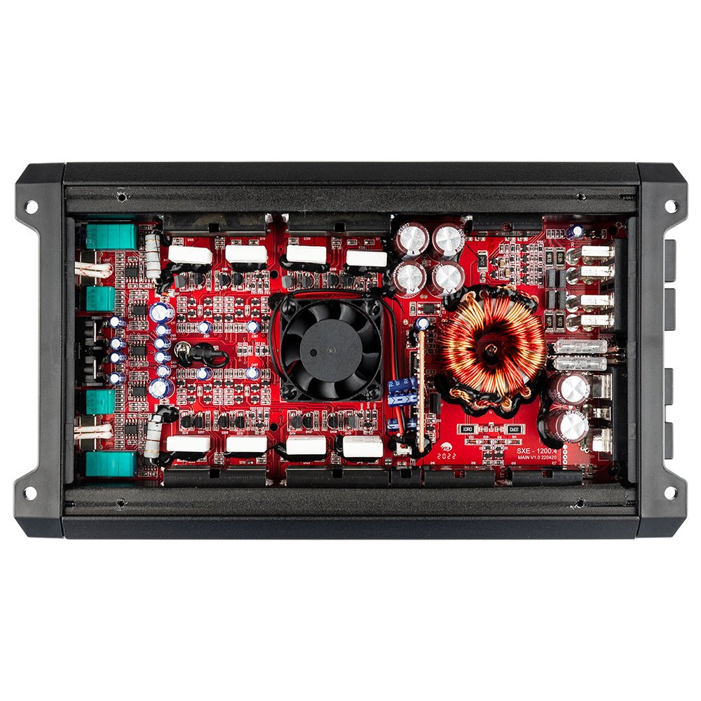 DS18 SXE-1200.4/BK SXE Class A/B 4-Channel Full-Range Amplifier 4 x 60 RMS @ 4-Ohm 1200 Watts