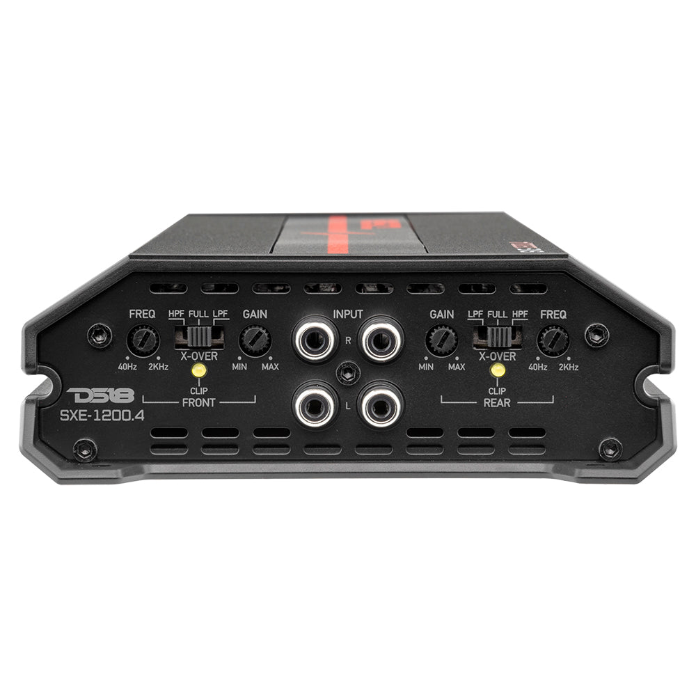 DS18 SXE-1200.4/BK SXE Class A/B 4-Channel Full-Range Amplifier 4 x 60 RMS @ 4-Ohm 1200 Watts