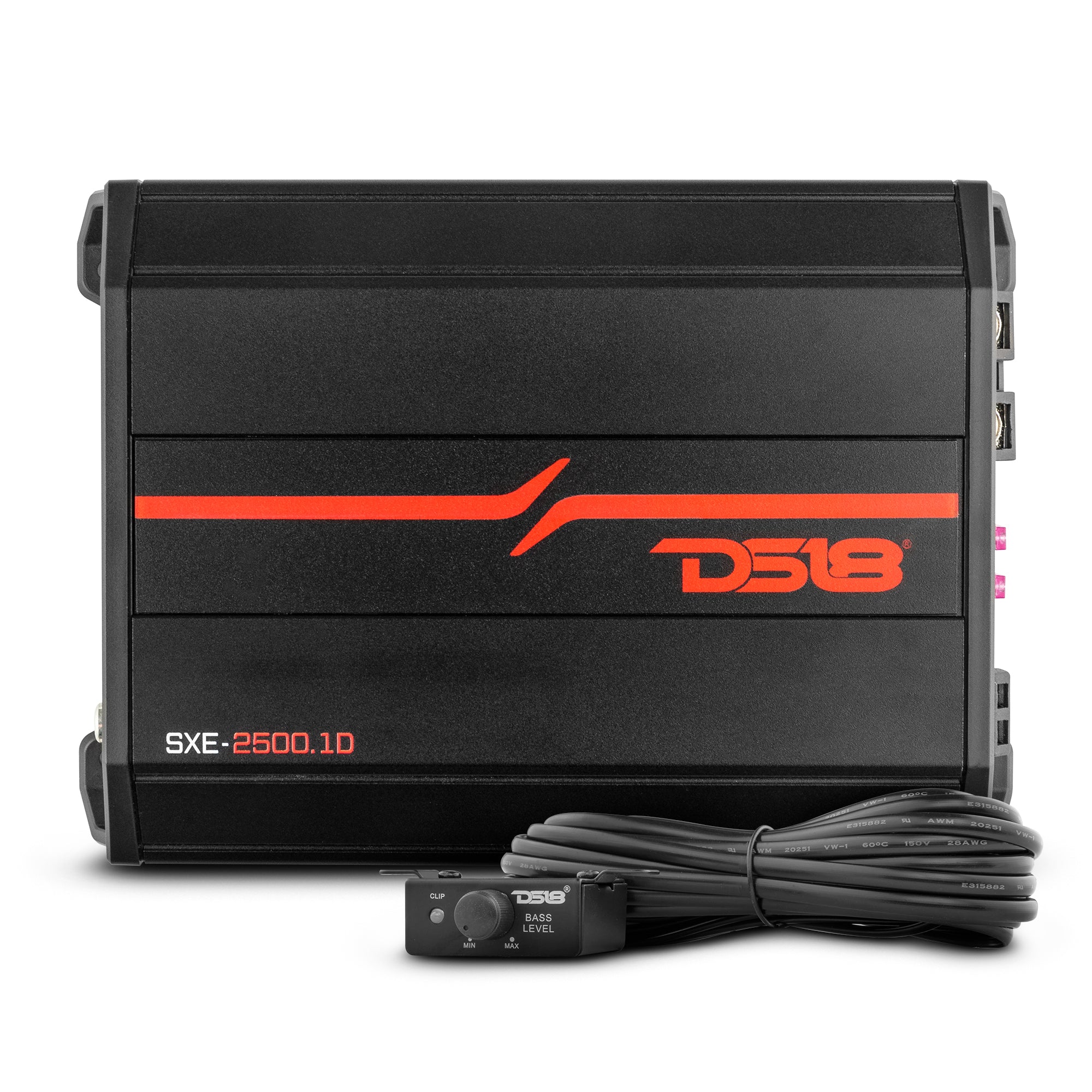 DS18 SXE-2500.1D/BK SXE Class D 1-Channel Amplifier 1 x 800 Watts RMS @ 1-Ohm 2500 Watts