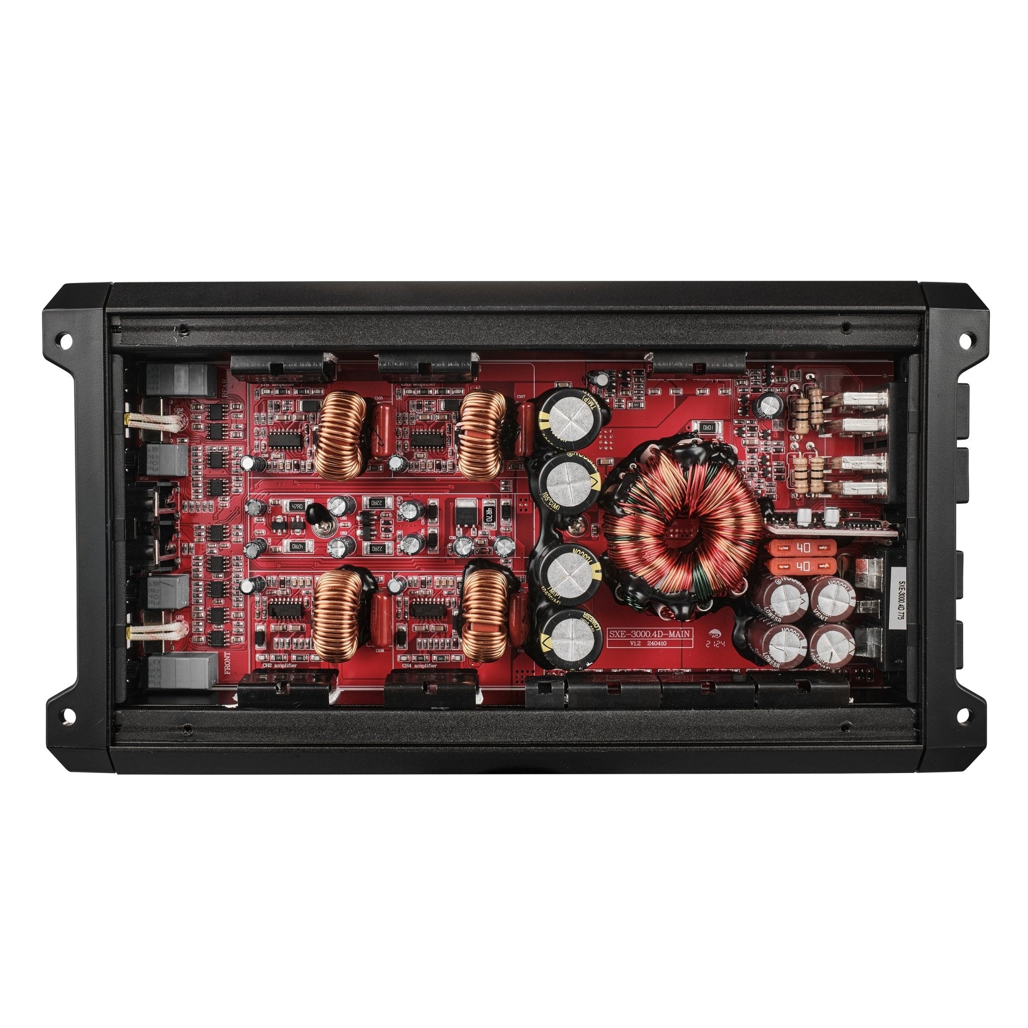 DS18 SXE-3000.4D/BK SXE Class D 4-Channel Full-Range Amplifier 4 x 200 RMS @ 4-Ohm 3000 Watt