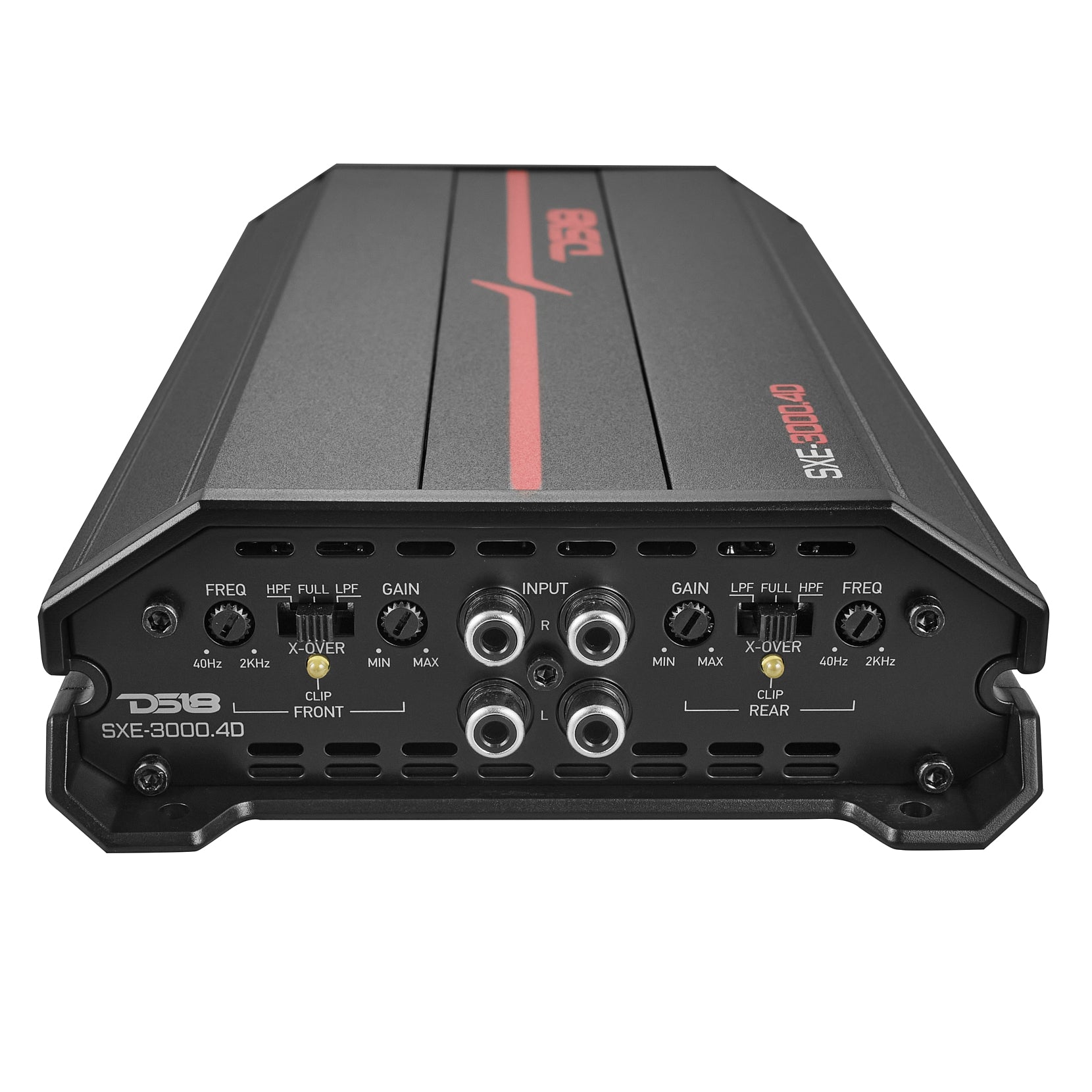 DS18 SXE-3000.4D/BK SXE Class D 4-Channel Full-Range Amplifier 4 x 200 RMS @ 4-Ohm 3000 Watt