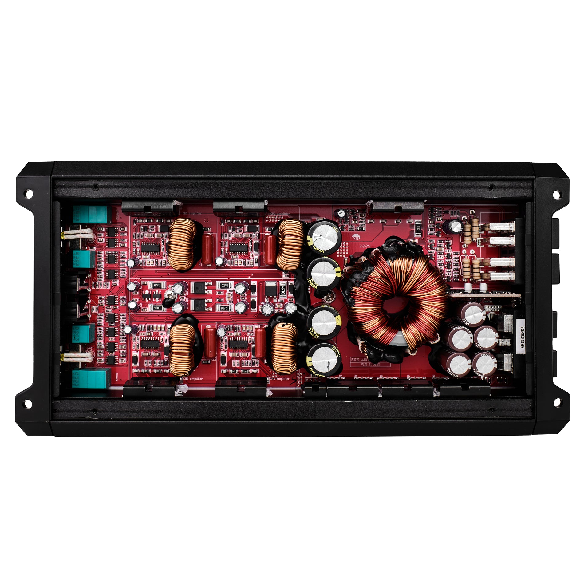 DS18 SXE-4000.4D/BK SXE Class D 4-Channel Full-Range Amplifier 4 x 275 RMS @ 4-Ohm 4000 Watts