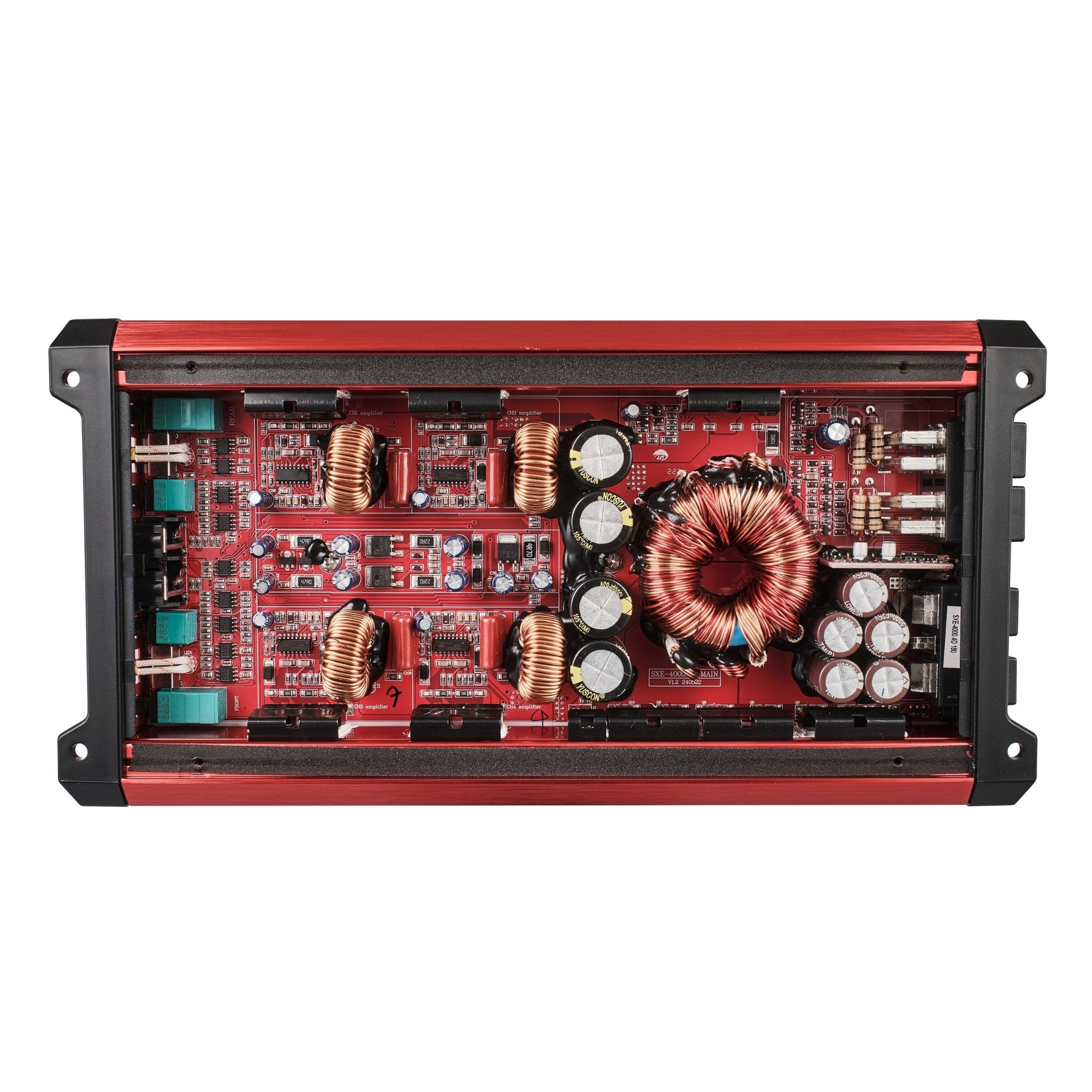 DS18 SXE-4000.4D/RD SXE Class D 4-Channel Full-Range Amplifier 4 x 275 RMS @ 4-Ohm 4000 Watts