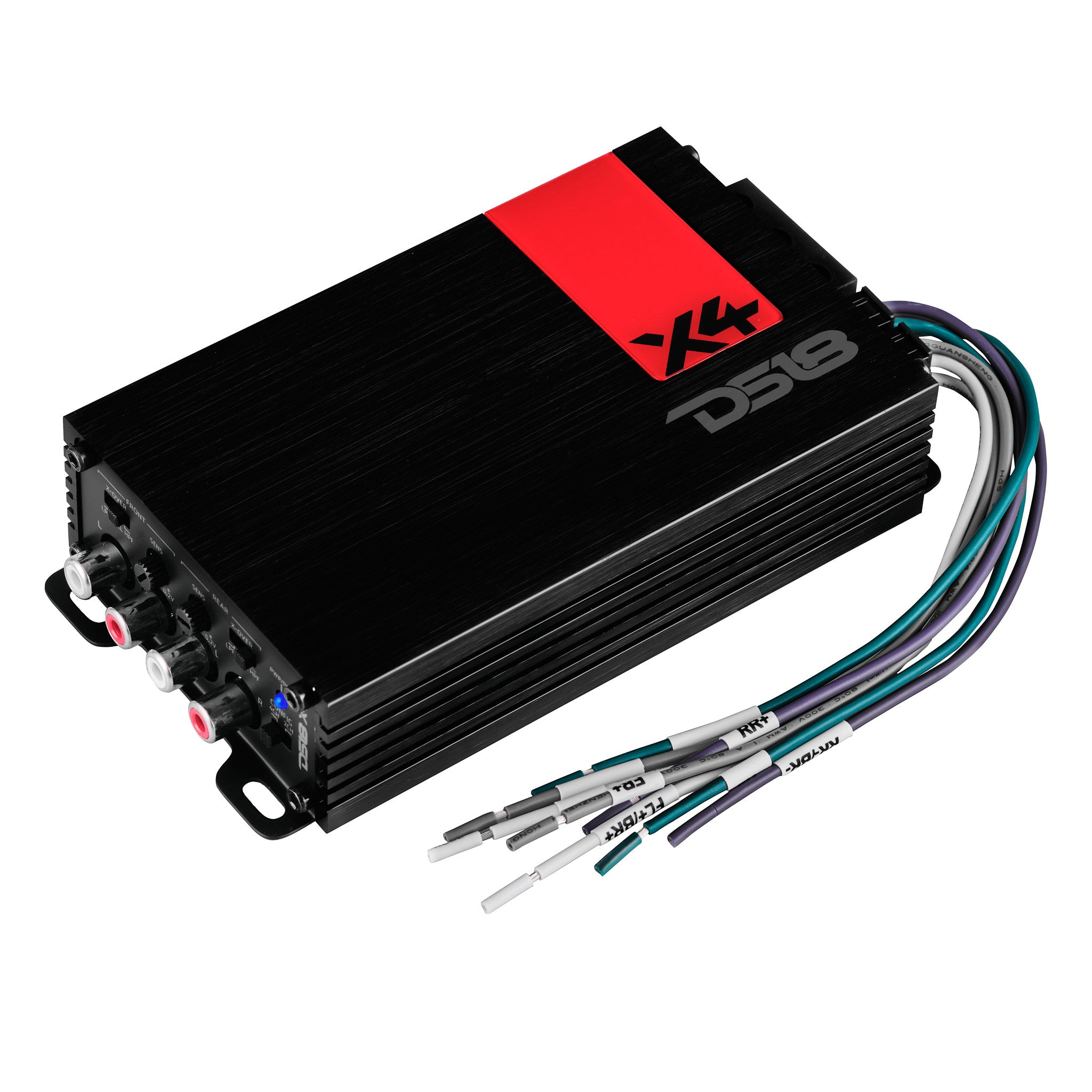 DS18 X4 X 4-Channel Ultra Compact Class D Amplifier 4 x 70 Watts Rms @ 4-ohm