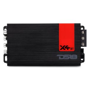 DS18 X4BT X 4-Channel Ultra Compact Full-Range Amplifier with Bluetooth Connectivity - 4 x 70 Watts Rms