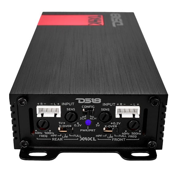 DS18 X4XL X 4-Channel Ultra Compact Class D Amplifier 4 x 120 Watts Rms @ 4-ohm