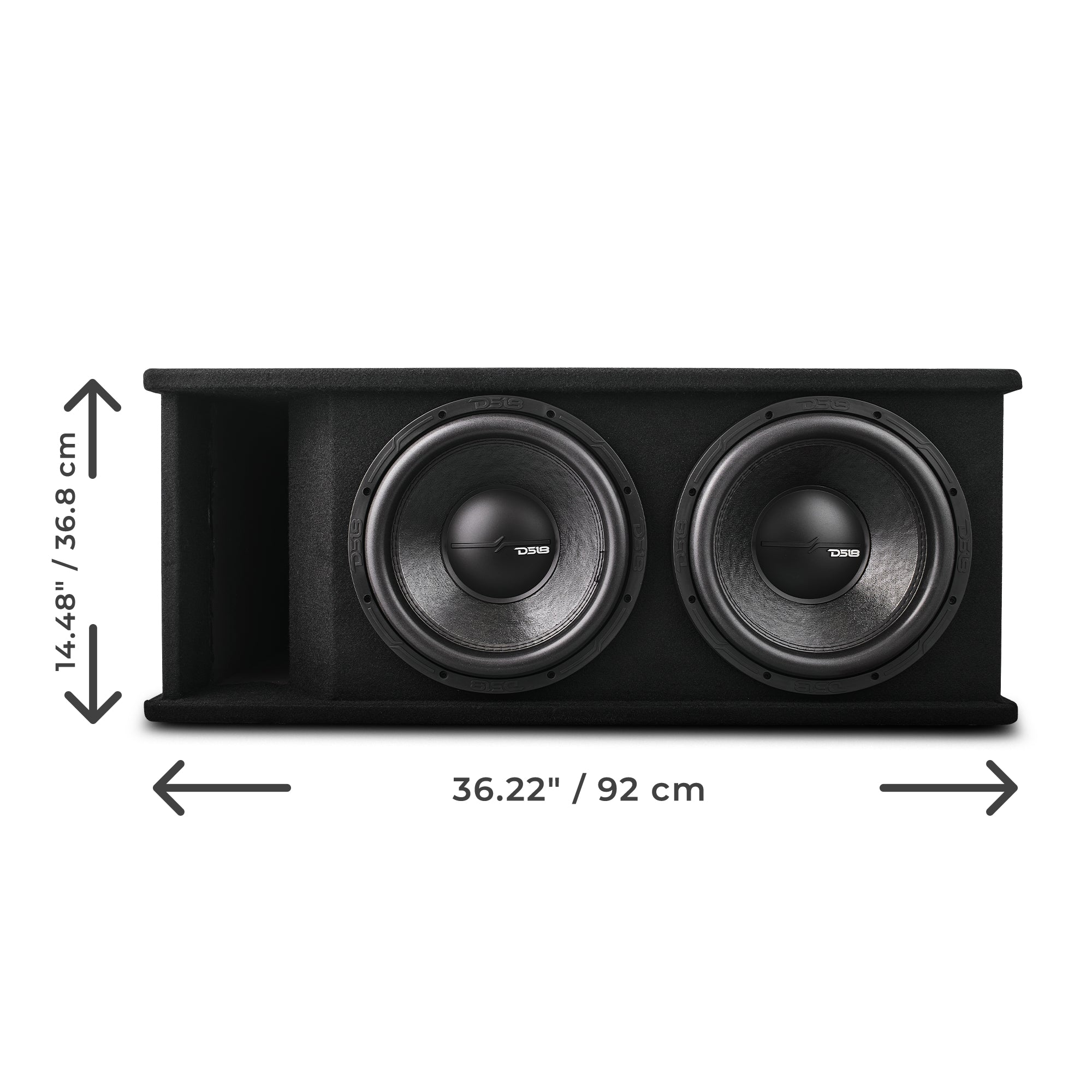 DS18 ZR212LD Dual 12" Loaded Subwoofer Ported Enclosure With ZR12.2 1600 Watts Rms