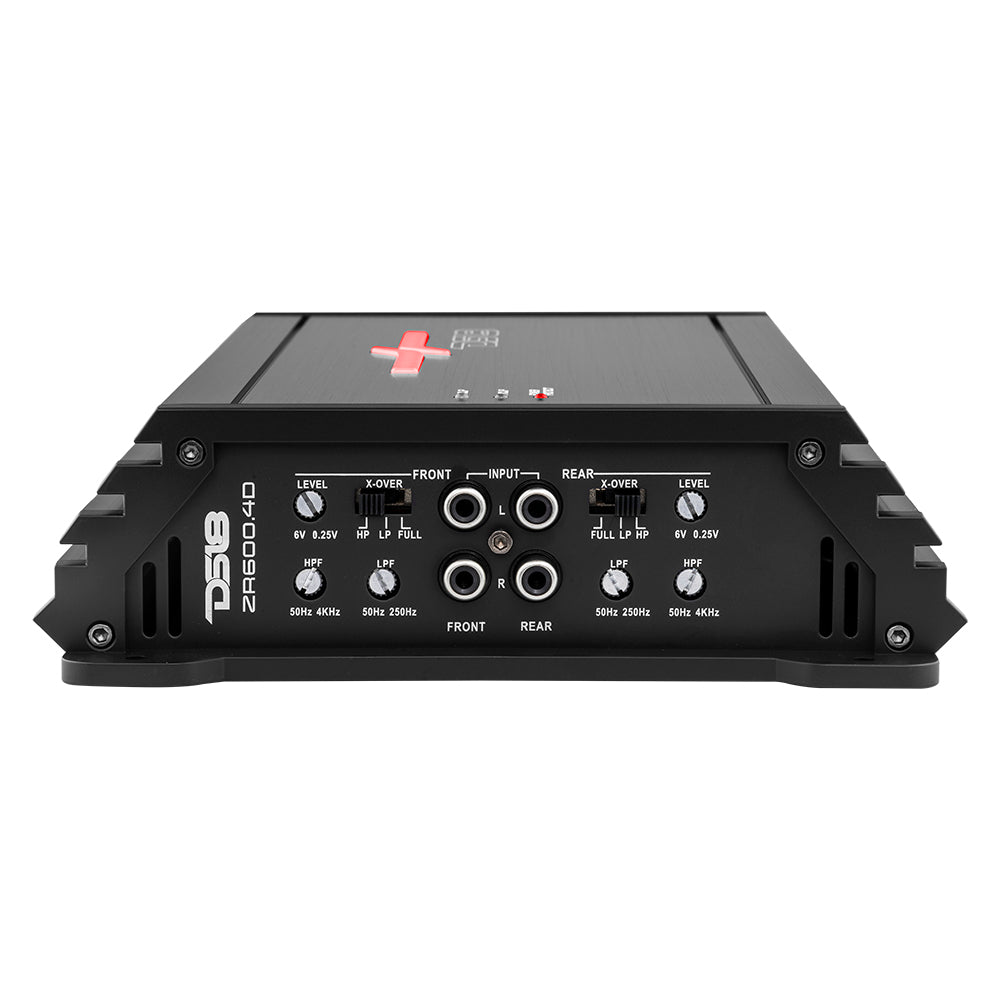 DS18 ZR600.4D ZR 4-Channel Class D Amplifier 4 x 150 Watts Rms @ 4-ohm