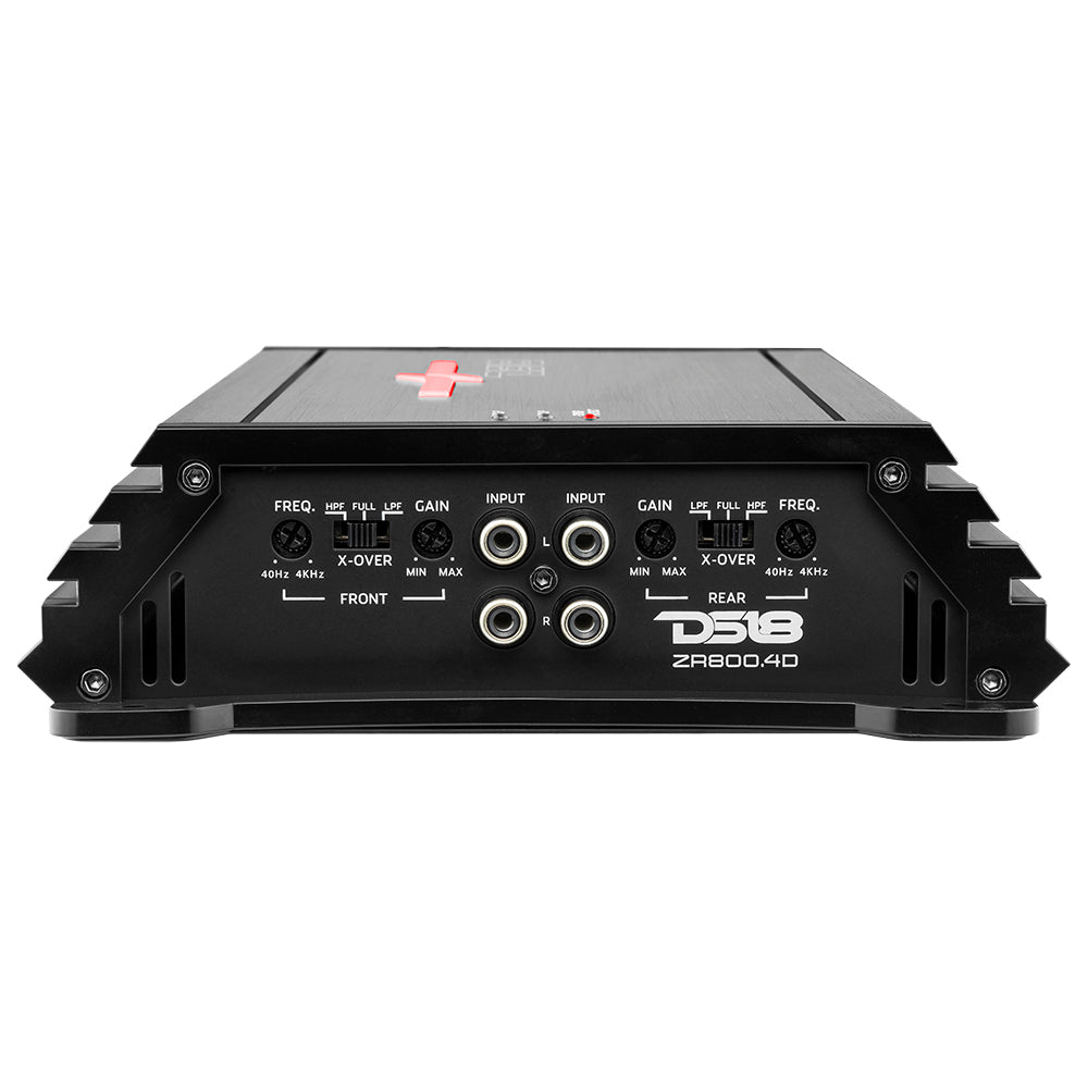 DS18 ZR800.4D ZR 4-Channel Class D Amplifier 4 x 200 Watts Rms @ 4-ohm