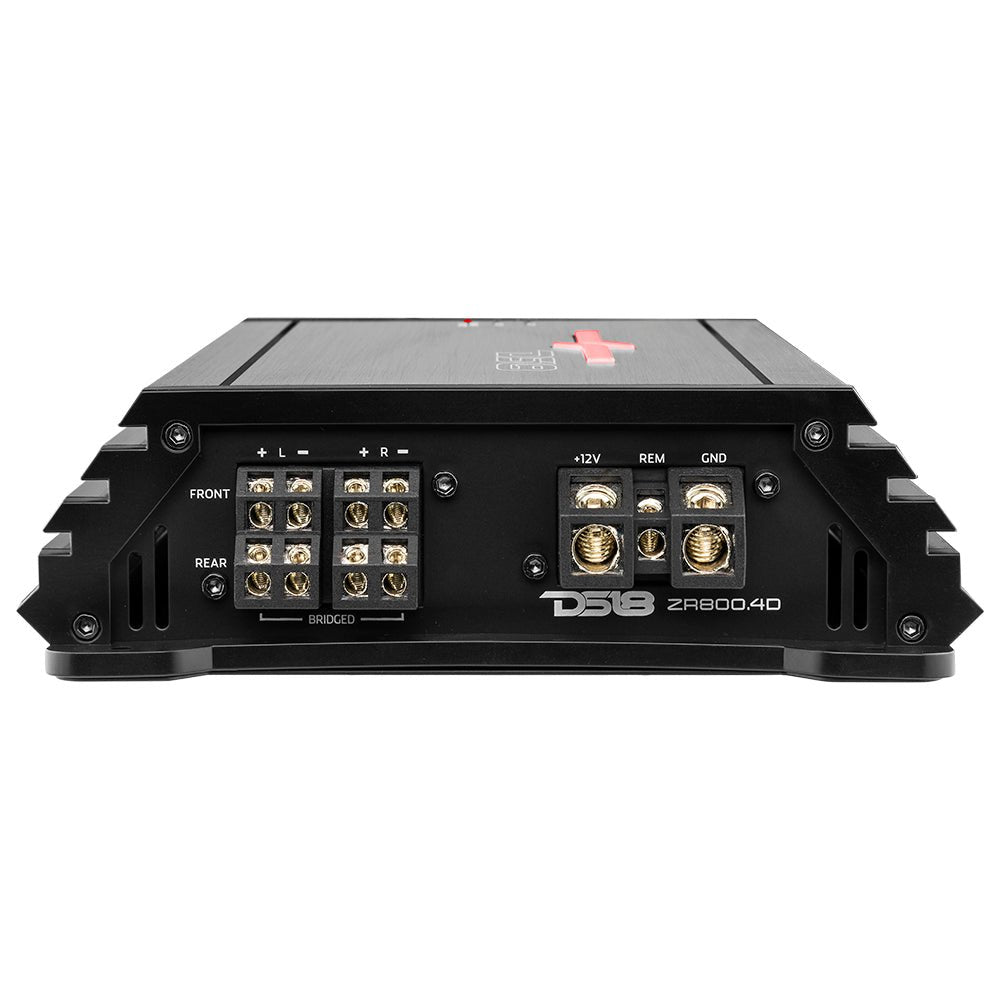 DS18 ZR800.4D ZR 4-Channel Class D Amplifier 4 x 200 Watts Rms @ 4-ohm