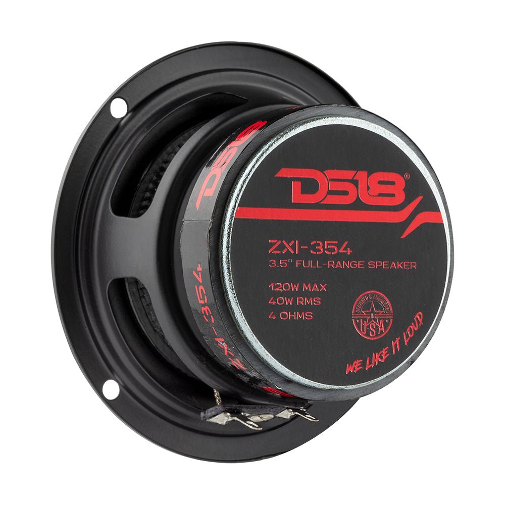 DS18 ZXI-354 ZXI 3.5" Full-Range Speakers with Kevlar Cone | 40 Watts RMS 4-Ohm