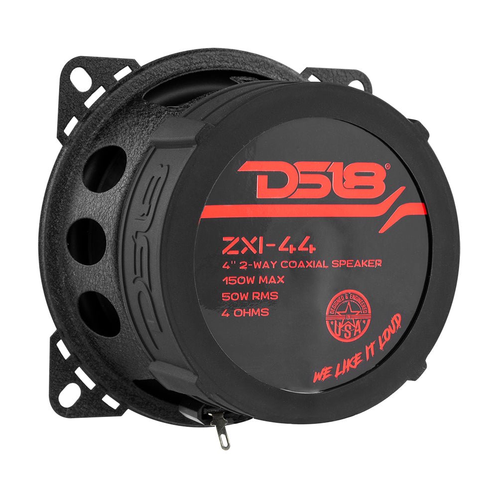 DS18 ZXI-44 ZXI 4" 2-Way Coaxial Speakers with Kevlar Cone | 50 Watts RMS 4-Ohm