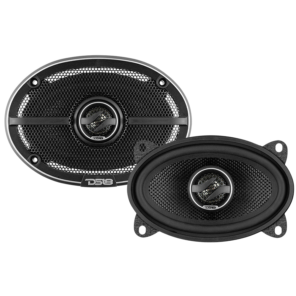 DS18 ZXI-464 ZXI 4x6" 2-Way Coaxial Speakers with Kevlar Cone | 60 Watts RMS 4-Ohm