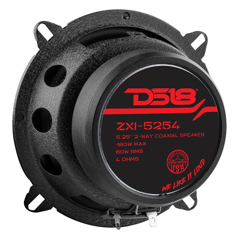 DS18 ZXI-5254 ZXI 5.25" 2-Way Coaxial Speakers with Kevlar Cone | 60 Watts RMS 4-Ohm