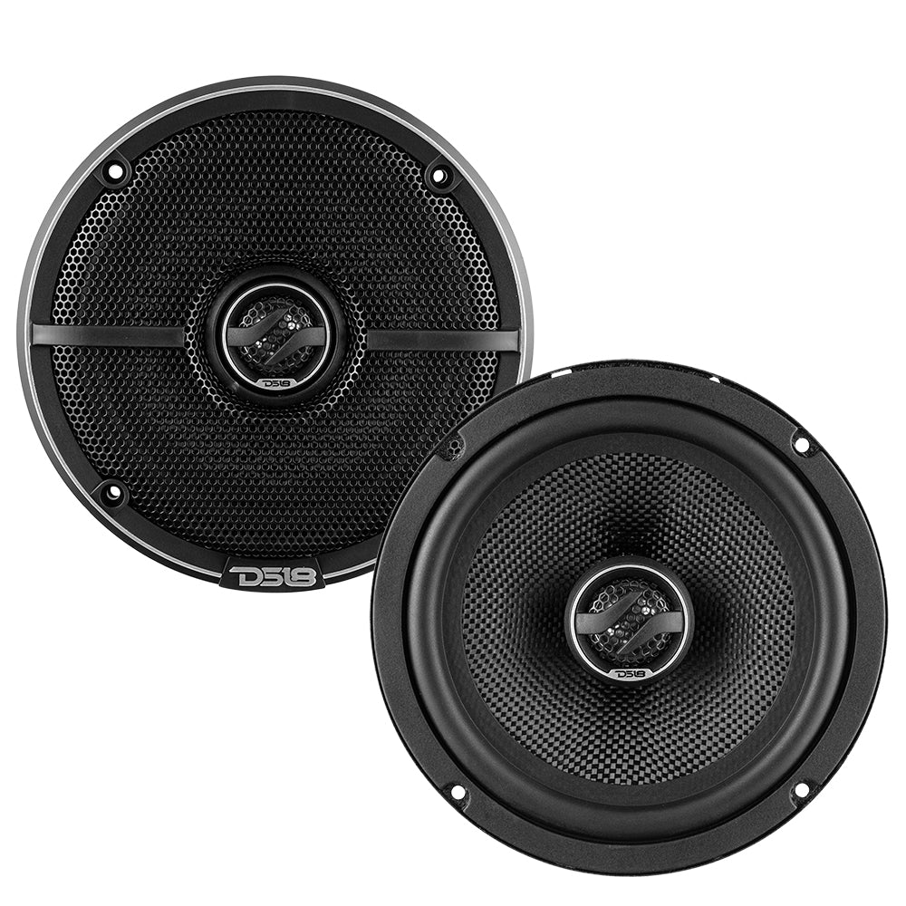 DS18 ZXI-654 ZXI 6.5" 2-Way Coaxial Speakers with Kevlar Cone | 80W RMS 4-Ohm
