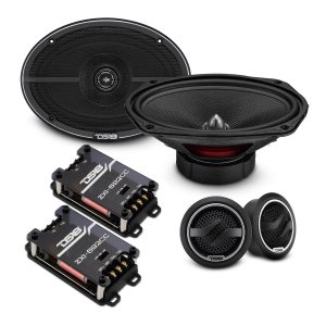 DS18 ZXI-692C ZXI 6x9” 2-Way Component Speakers with Glass Fiber Cone | 120W RMS 4-Ohm