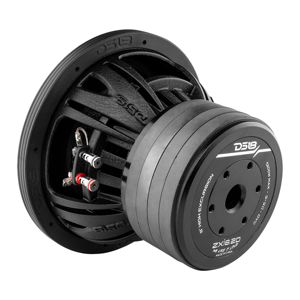 DS18 ZXI8.2D ZXI 8" High Excursion Subwoofer Quad Stacked Magnets | 600W RMS DVC 2-Ohm