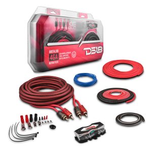 DS18 AKIT4.RD 4-GA Amplifier Installation Wiring Kit - Red