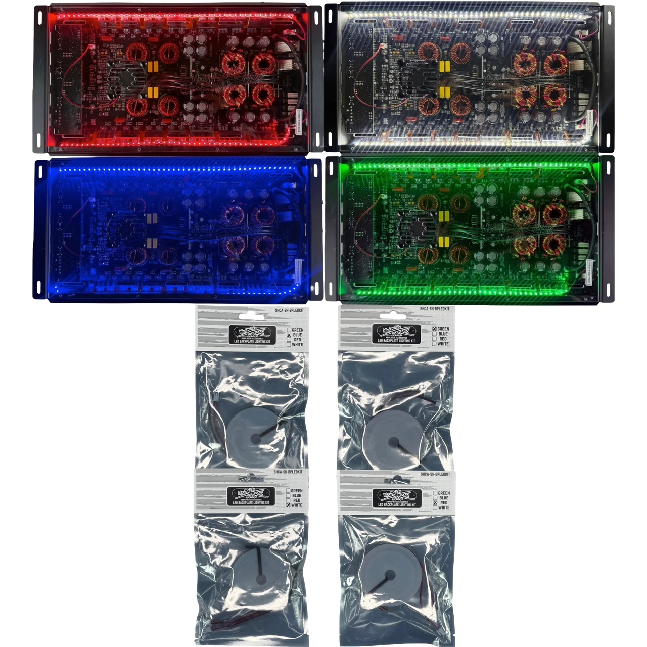 Sky High Car Audio Amplifier LED Backplate Lighting Kit