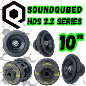 SoundQubed 10 inch HDS 2.2 Series Subwoofer SQ-HDS2.210