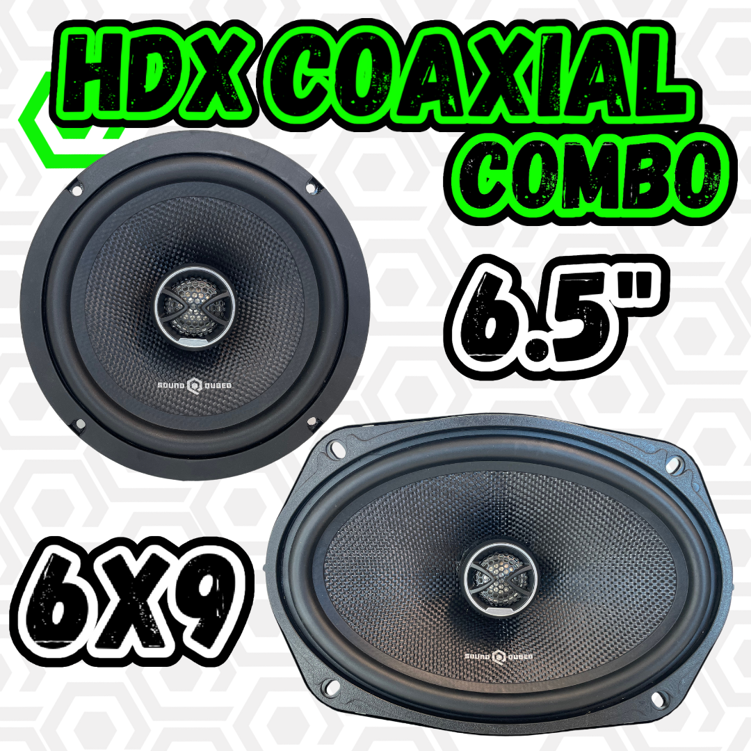 SoundQubed HDX Series 6.5 inch and 6x9 inch Coaxial Speaker Combo – view 3
