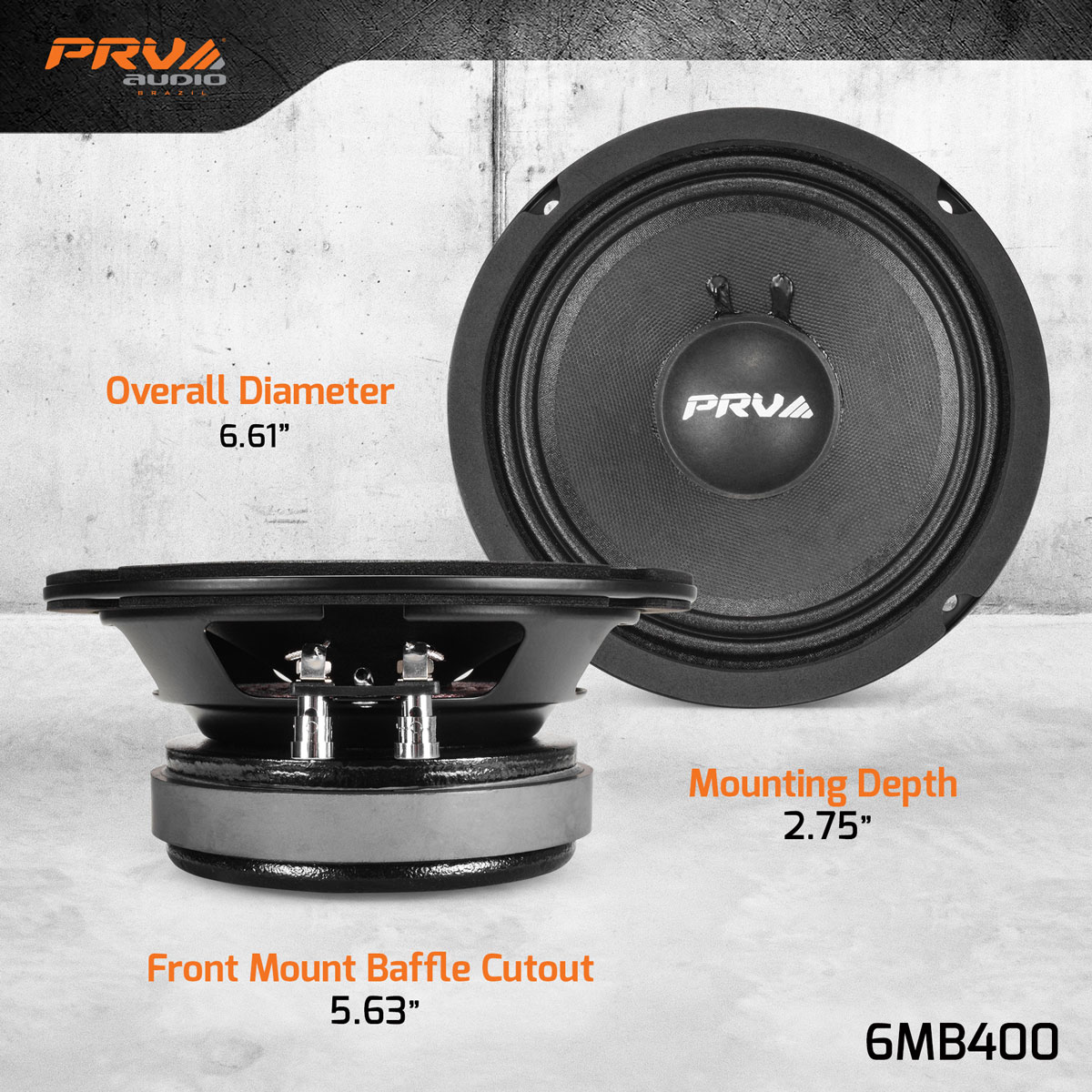 PRV 6.5 inch 8 Ohm MidBass Speaker PRV-6MB400 - Image 4