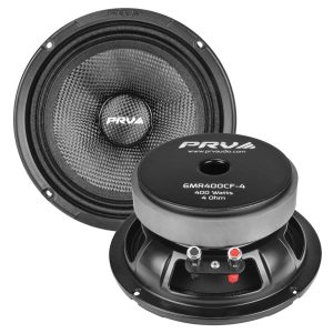 PRV 6.5 inch 4 Ohm Carbon Fiber Mid Range Speaker PRV-6MR400CF-4