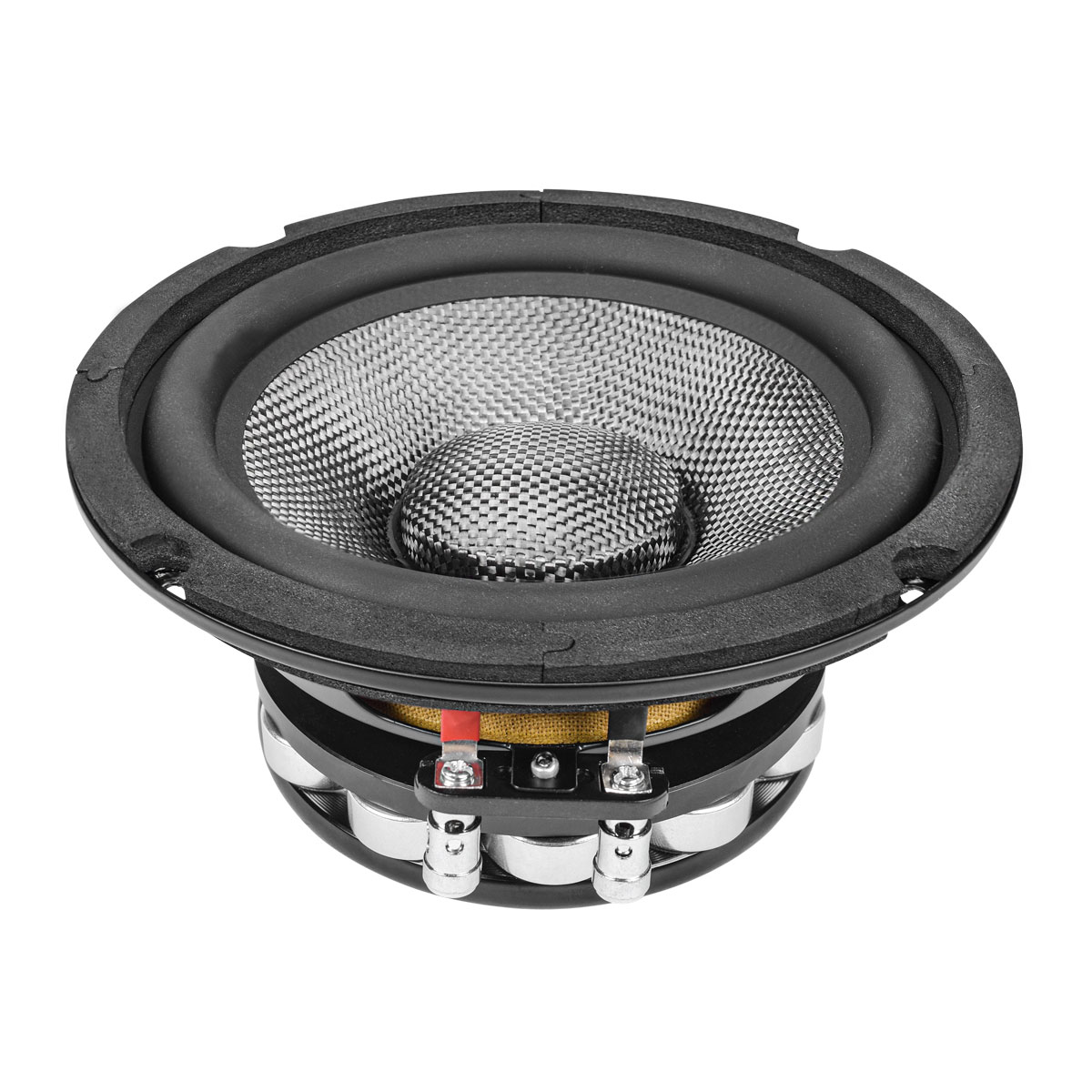 PRV 6.5 inch 4 Ohm Carbon Fiber Neodymium Mid Range Speakers PAIR PRV-6MR500CF-NDY-4 - Image 6