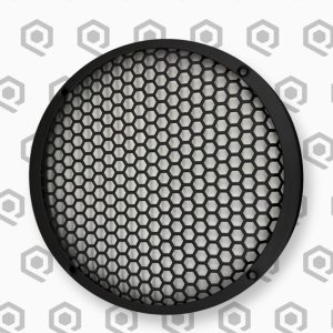 SoundQubed 8 inch Q-Shape Steel Speaker Grille Black