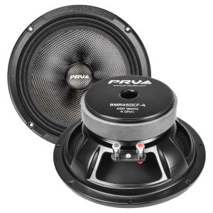 PRV 8 inch 4 Ohm Carbon Fiber Mid Range Speaker PRV-8MR450CF-4